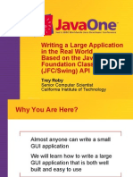 Writing A Large Application in The Real World Based On The Java™ Foundation Class/Swing (JFC/Swing) API