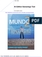 Dwnload full Mundo 21 4th Edition Samaniego Test Bank pdf