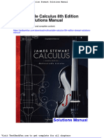 Dwnload full Multivariable Calculus 8th Edition Stewart Solutions Manual pdf