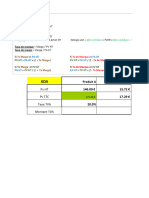 PV HT PV TTC Taux TVA Montant TVA: Produit A Produit B 146.00 15.72 17.29 20.0%