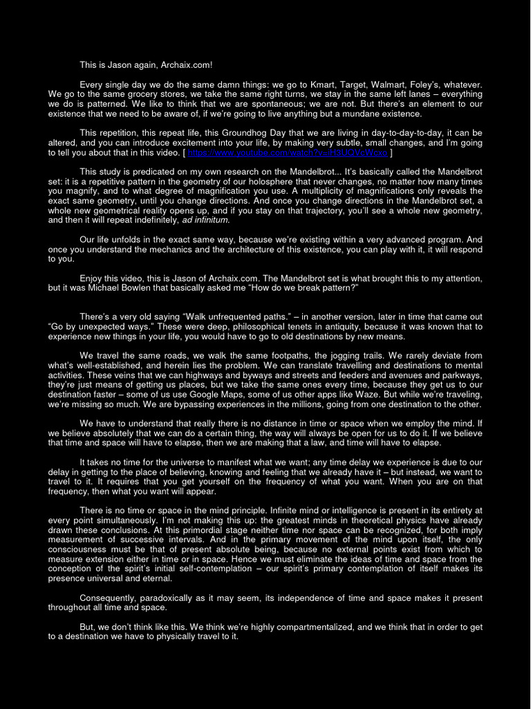Breaking Pattern | PDF | Time | Space