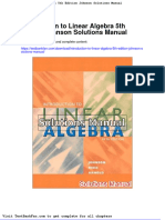 Dwnload Full Introduction To Linear Algebra 5th Edition Johnson Solutions Manual PDF