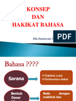 Konsep Dan Hakikat Bahasa