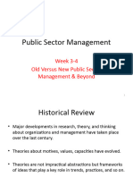 Week 3-4 Old Versus New Public Sector Management