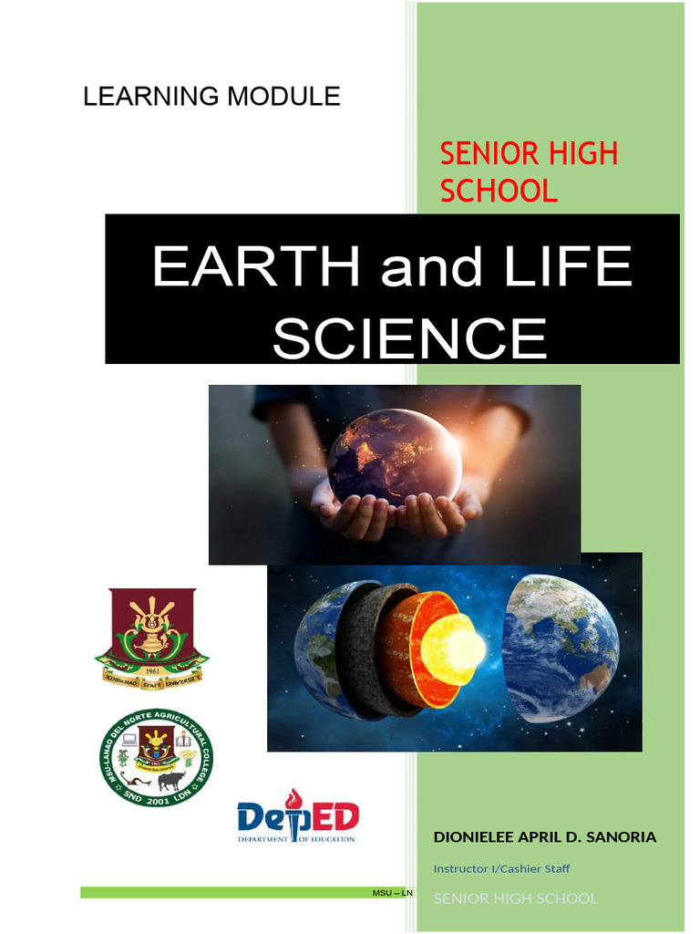 Earth and Life Science Module Overview | PDF | Earth | Earth Sciences