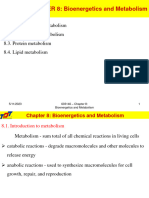 Chapter 8 - Bioenergetics and Metabolism