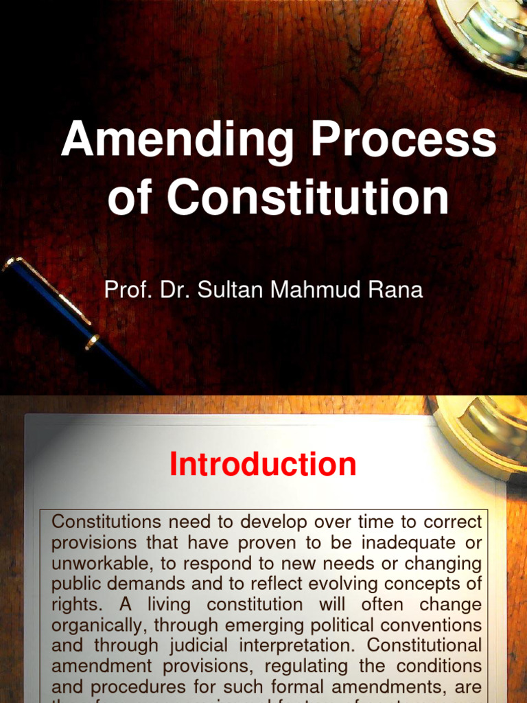 Amendment | PDF | Democracy | Political Ideologies