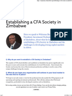 Cfa Society Zimbabwe