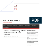 Manual para Diseñar y Calcular Las Dimensiones de Una Escalera - Rincón de Maest