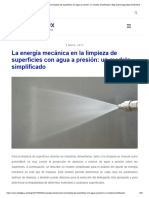 La Energía Mecánica en La Limpieza de Superficies Con Agua A Presión - Un Modelo Simplificado - Blog Sobre Seguridad Alimentaria