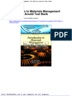 Dwnload Full Introduction To Materials Management 6th Edition Arnold Test Bank PDF