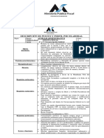 Perfil y Descripción Del Puesto de Trabajo 1° y 3° Circunscripción