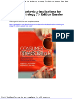 Dwnload Full Consumer Behaviour Implications For Marketing Strategy 7th Edition Quester Test Bank PDF