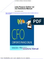 Dwnload Full New Corporate Finance Online 1st Edition Eakins Solutions Manual PDF