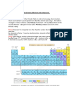 CH 2 Atoms, Elements and Compounds Igcse Notes