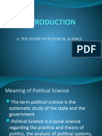 Introduction To Political Science I