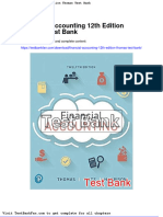 Dwnload Full Financial Accounting 12th Edition Thomas Test Bank PDF