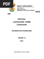 Home Languages GR 12 Exam Guidelines 2021