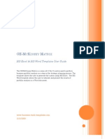 General Electric GE McKinsey Matrix User Guide