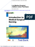 Dwnload Full Introduction To Medical Surgical Nursing 6th Edition Linton Test Bank PDF