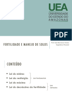 Aula-3-Leis Gerais Da Fertilidade Do Solo