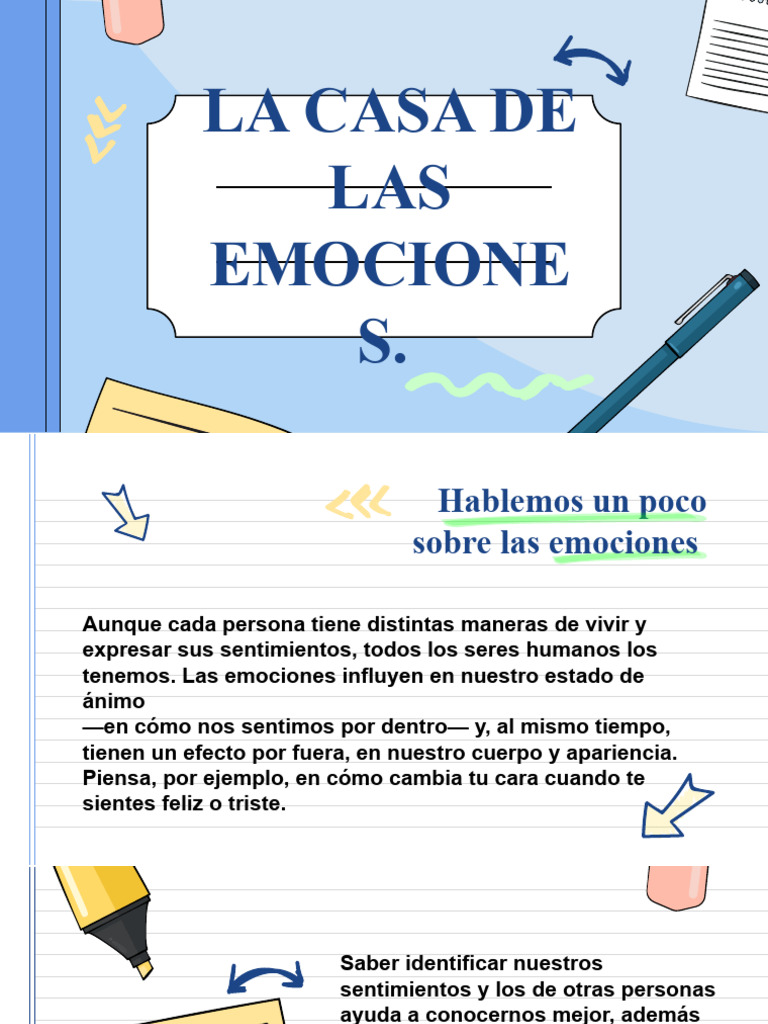 La Casa de las Emociones para Niños | PDF