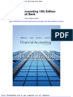 Dwnload Full Financial Accounting 15th Edition Williams Test Bank PDF