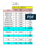 Caculo de Precios