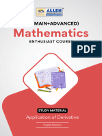 Application of Derivatives