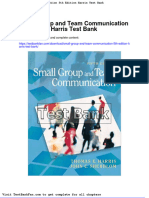 Dwnload Full Small Group and Team Communication 5th Edition Harris Test Bank PDF