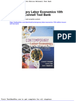 Dwnload Full Contemporary Labor Economics 10th Edition Mcconnell Test Bank PDF