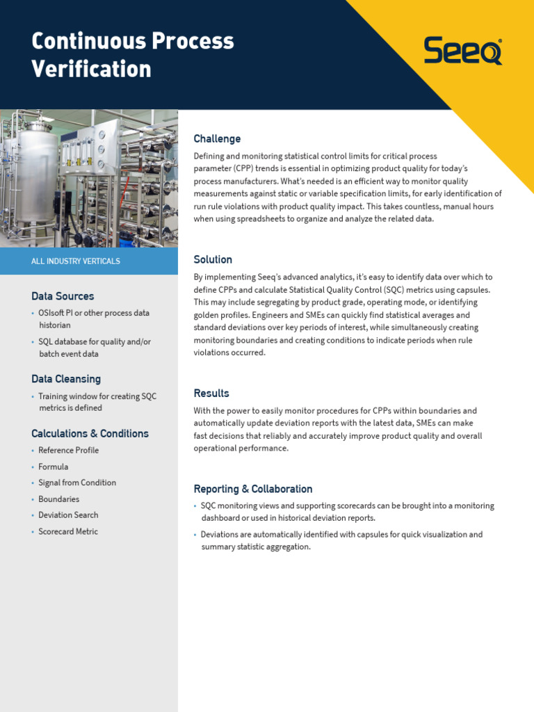 Seeq for Statistical Quality Control | PDF | Performance Indicator ...