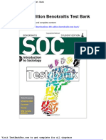 Dwnload Full Soc 4th Edition Benokraitis Test Bank PDF
