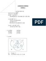 Assignment I Solutions