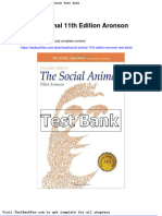 Dwnload Full Social Animal 11th Edition Aronson Test Bank PDF