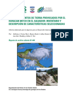 Desprendimientos de Tierra Provocados Por El Huracan Mitch en El Salvador (2001)