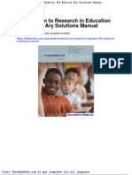 Dwnload Full Introduction To Research in Education 9th Edition Ary Solutions Manual PDF