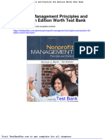 Dwnload Full Nonprofit Management Principles and Practice 4th Edition Worth Test Bank PDF