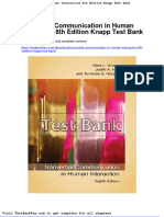 Dwnload Full Nonverbal Communication in Human Interaction 8th Edition Knapp Test Bank PDF