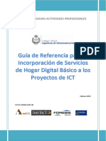 02 2012. Guia de Referencia para La Incorporacion de Servicios de Hogar Digital Basico A Los Proyectos de Ict