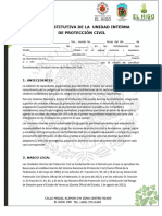 ACTA CONSTITUTIVA DE LA UNIDAD INTERNA de Proteccion Civil
