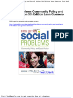 Dwnload Full Social Problems Community Policy and Social Action 5th Edition Leon Guerrero Test Bank PDF