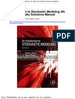 Dwnload Full Introduction To Stochastic Modeling 4th Edition Pinsky Solutions Manual PDF