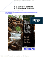 Dwnload Full Introduction To Statistics and Data Analysis 5th Edition Peck Test Bank PDF
