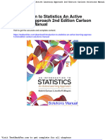 Dwnload Full Introduction To Statistics An Active Learning Approach 2nd Edition Carlson Solutions Manual PDF