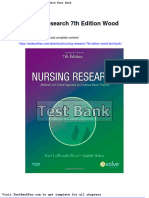 Dwnload Full Nursing Research 7th Edition Wood Test Bank PDF