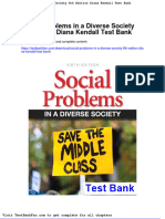 Dwnload Full Social Problems in A Diverse Society 6th Edition Diana Kendall Test Bank PDF