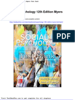 Dwnload Full Social Psychology 12th Edition Myers Test Bank PDF