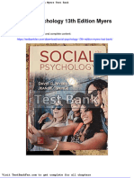 Dwnload Full Social Psychology 13th Edition Myers Test Bank PDF
