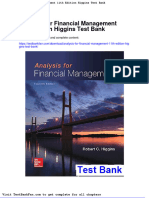 Dwnload Full Analysis For Financial Management 11th Edition Higgins Test Bank PDF